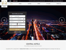 Tablet Screenshot of central-hotels.com